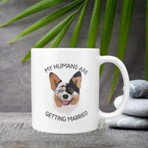 Custom Dog Getting Wedding Mug 3