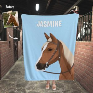 Custom Drawn Horse Blanket