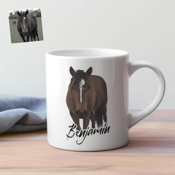 Custom Horse Drawing Mug 1