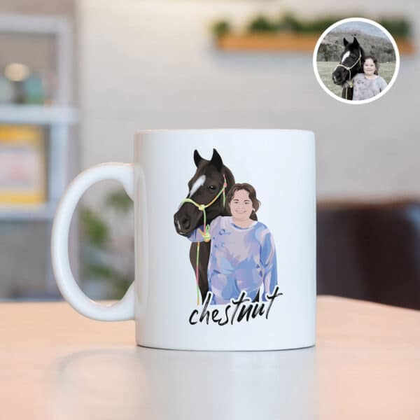 Custom Horse Drawing Mug 4