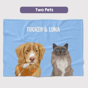 Custom Multiple Pets Blanket 3