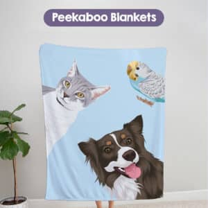 Custom Peekaboo Pet Blanket