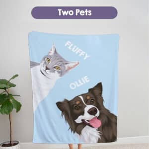 Custom Peekaboo Pet Blanket 4