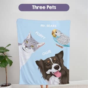 Custom Peekaboo Pet Blanket 5