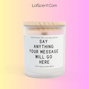 Personalization Frosted Glass Candle 11 Oz 1