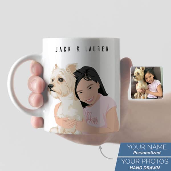 Personalized Dog and Owner Mug 2