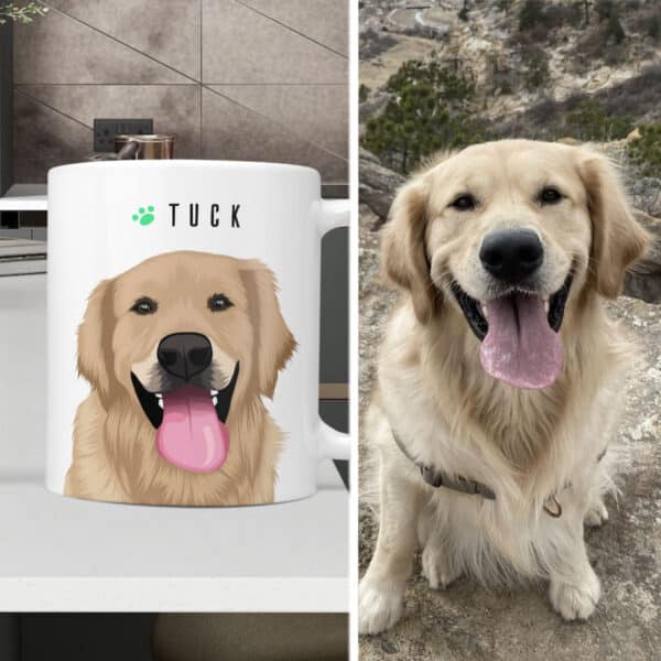 Pet Portrait Mug Personalized 2